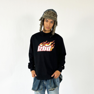 2022A 火焰logo印花长袖 極熱OVERHEAT 支线品牌 LazyBread®