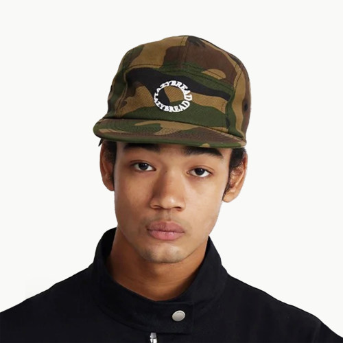 LazyBread®  2021S/S  五页帽 软顶/刺绣logo/可调帽围/平檐五片