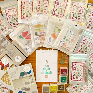 日本TO HAN亚克力透明印章昭和喫茶奶油苏打水果猫咪手帐素材 MEI