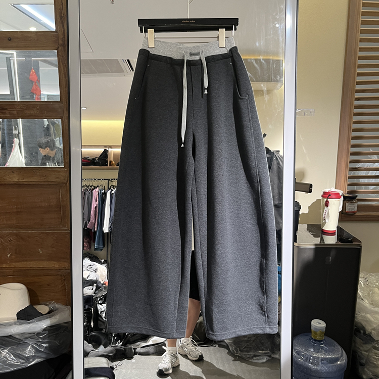 欧洲站高腰拼接裤潮欧货女款