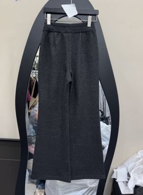 欧洲站2025冬新款高腰抽绳宽松阔腿休闲裤女显瘦百搭弯刀裤70137