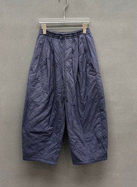 欧洲站2025冬季新款时尚高腰抽绳纯色显瘦百搭休闲裤女欧货59386