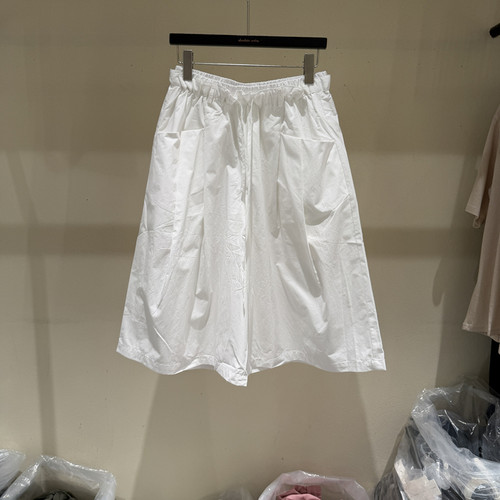 欧洲站夏季松紧腰阔腿休闲裤女