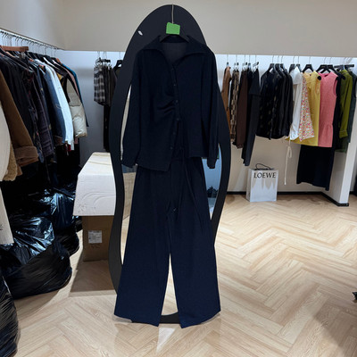 欧洲站2026春季衬衫裤两件套女