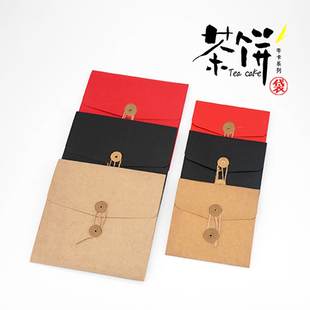 新款牛皮纸茶饼盒简易牛皮纸折合福鼎白茶饼盒通用饼茶空礼盒包装