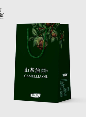 瀚徽野山茶油伴手礼盒精装绿色食品一级压榨天然500ml*2顺丰包邮