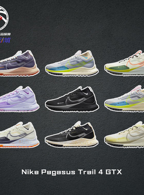 耐克Nike Pegasus Trail 4 GTX黑防水防风越野户外跑鞋DJ7926-001