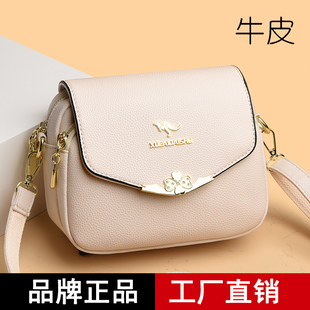 女式真皮挂包小背包高级感时尚洋气小包女斜挎单肩2023新款小圆包