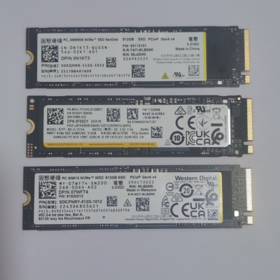 三星PM9F1闪迪SN8000S镁光3400