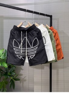 男士 痞帅潮牌印花沙滩裤 五分裤 薄款 宽松休闲速干冰丝运动短裤 夏季