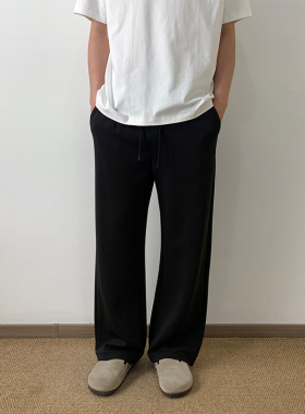 NSEEKE莫代尔春夏季冰丝薄款休闲裤男宽松直筒垂感运动长裤子潮牌