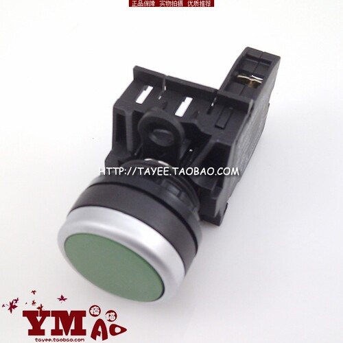 tayee上海天逸22mm复位按钮LA42P-01/G停止按键点动开关一常闭绿