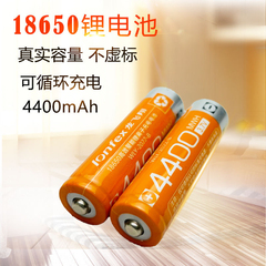 龙飞翔18650锂电池3.7v可充电锂离子电池看戏机收音机4400毫安4.2