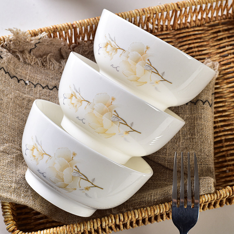 2025新款高端陶瓷餐具碗家用米饭碗加厚防烫面碗高颜值泡面碗汤碗