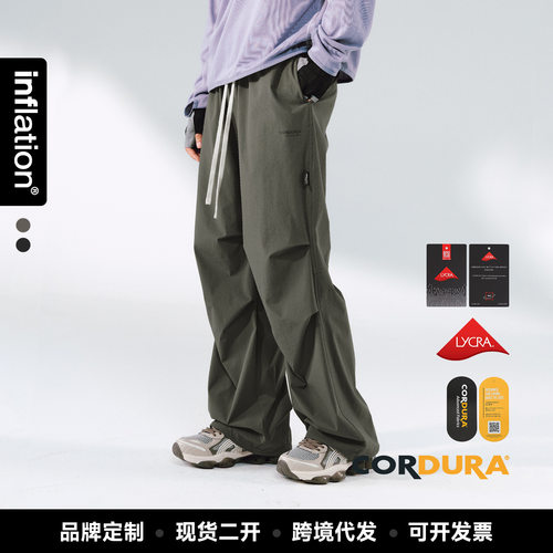 捷展男装|莱卡考杜拉弹簧速干裤26秋季新品户外轻量工装休闲裤男