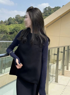 2025秋季新款今年流行小香风马夹韩剧女主穿搭黑色马甲背心女夹克