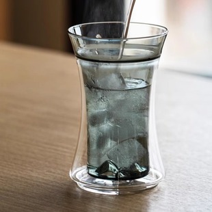 双层玻璃茶杯家用防烫喝茶杯隔热绿茶杯观山杯猴魁杯高硼硅玻璃杯