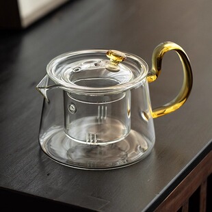耐高温沏煮茶器过滤茶水壶小茶壶办公室用 泡茶壶家用玻璃茶具套装