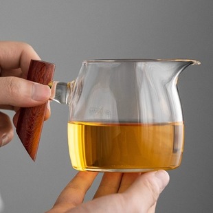 公道杯过滤网加厚主人杯大号公杯高硼硅玻璃茶海小青柑专用分茶器