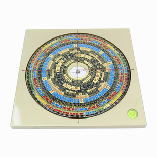 易仙强磁针6寸2三元罗盘精准定位指针纯铜时宪金色电木罗庚盘摆件