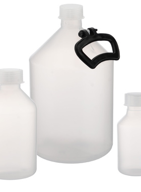 VITLAB塑料试剂瓶 大口PP塑料瓶 250ml500ml1000ml5000ml 样品储存瓶 耐高温高压标准口GL45试剂瓶