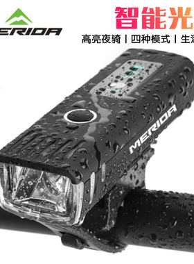 美利达山地车前灯手电筒USB充电