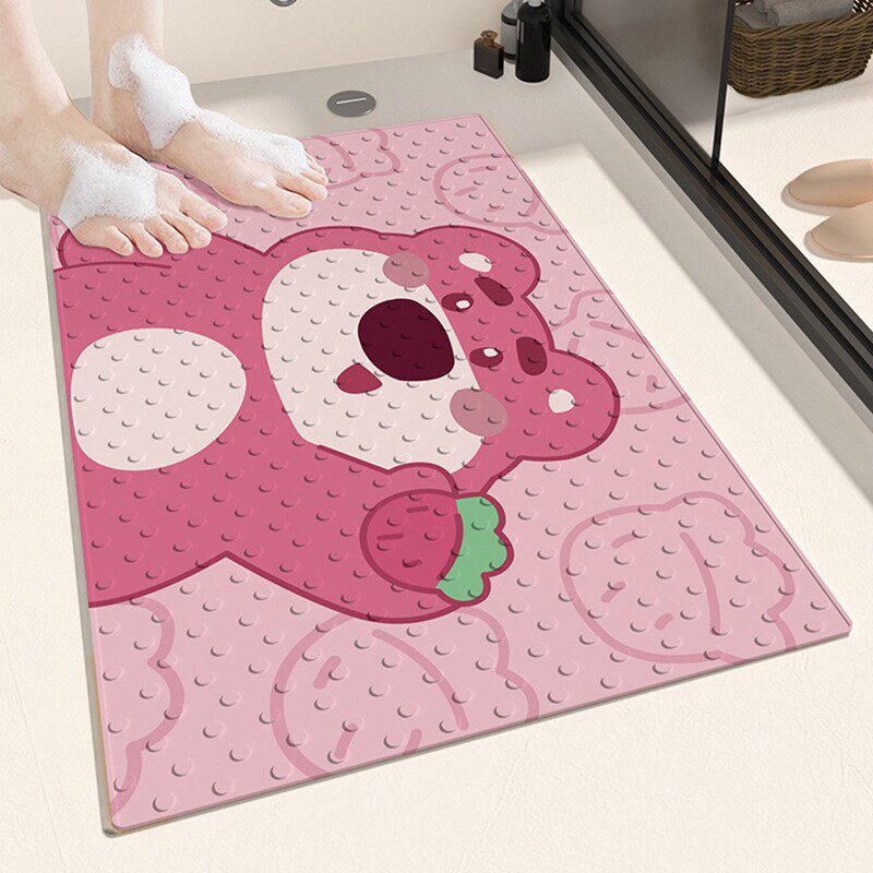 浴室防滑垫儿童防摔地垫新款卫生间洗澡淋浴房专用厕所防水脚踩垫