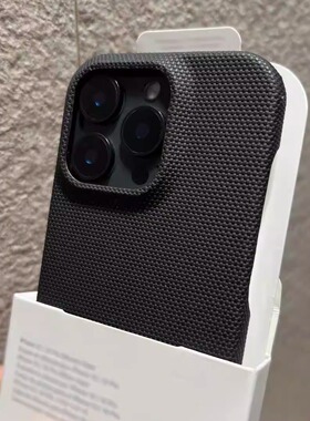 简约磨砂黑色编织纹素皮拼接适用苹果16promax手机壳新款iphone17promax高级感15pro半包14plus创意13防摔12