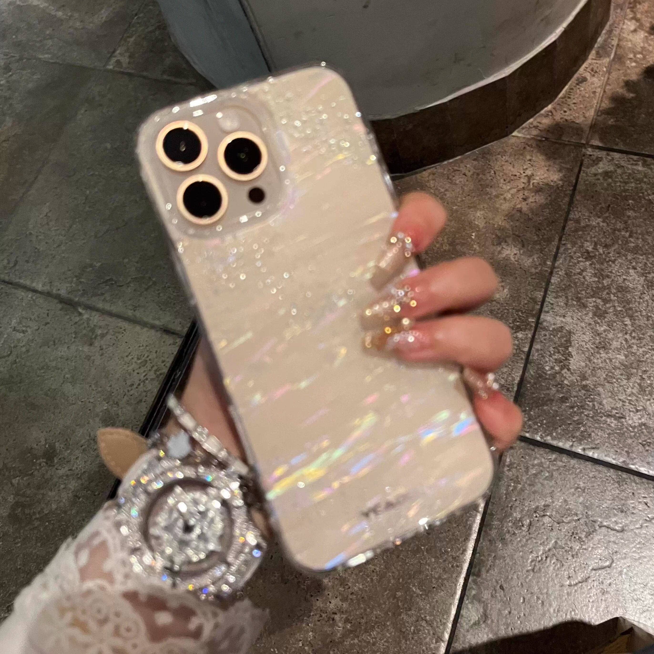 ins风轻奢星河细闪贝壳纹适用苹果16promax手机壳iphone15promax高级感4pro全包防摔硅胶软边13/12温柔气质女,3C数码配件,手机保护套/壳,淘宝优惠券,粉丝福利购,淘宝优惠卷