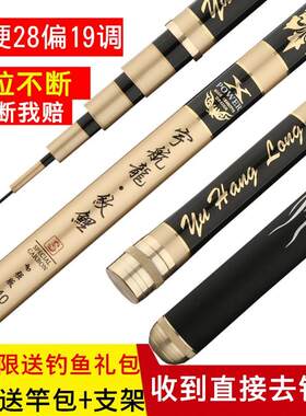 龙纹鲤钓鱼杆渔具套装超轻超硬
