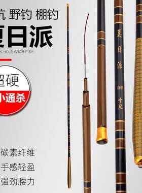 超轻超硬碳素19调渔具冰钓竿