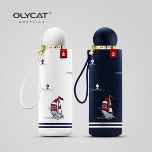 OLYCAT五折小巧帆船海军风8骨超轻便携晴雨两用遮阳防晒雨伞女生