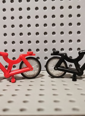 乐高 LEGO人仔配件 4719c01 自行车 红色 黑色