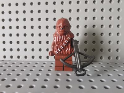 LEGO 乐高人仔 sw011a 楚巴卡 星球大战 棕红 配武器