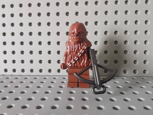 LEGO 乐高人仔 sw011a 楚巴卡 星球大战 棕红 配武器