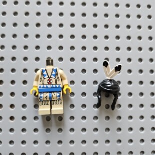 乐高人仔 6766 LEGO 印第安土著 6763 西部系列 缺件 ww026