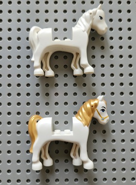 LEGO乐高 动物零件 93083c01pb15 93083c01pb02 马