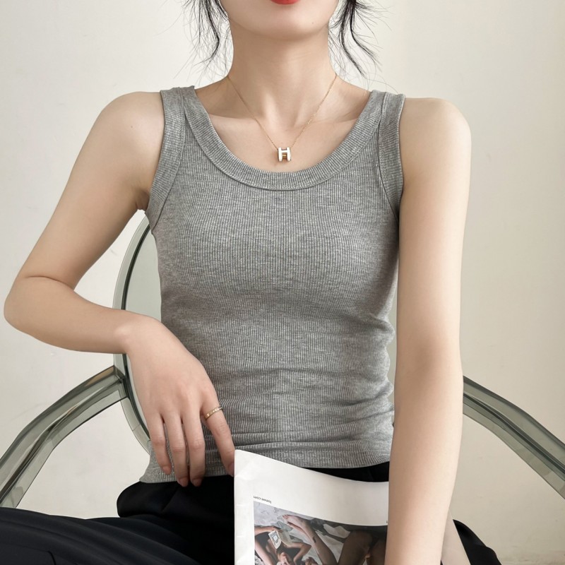 背心吊带春夏女士上衣修身无袖纯背心吊带