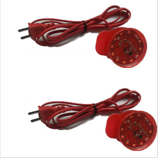 大红灯笼内置电线电灯红色专用led灯泡防水配件旋转灯笼灯珠伴侣