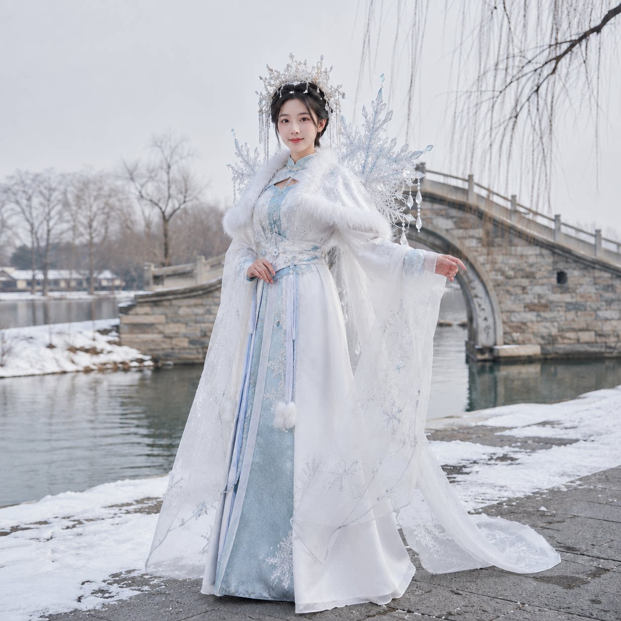 断桥残雪主题古装演出服图片