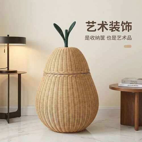 日系藤编大容量高颜值脏衣篮