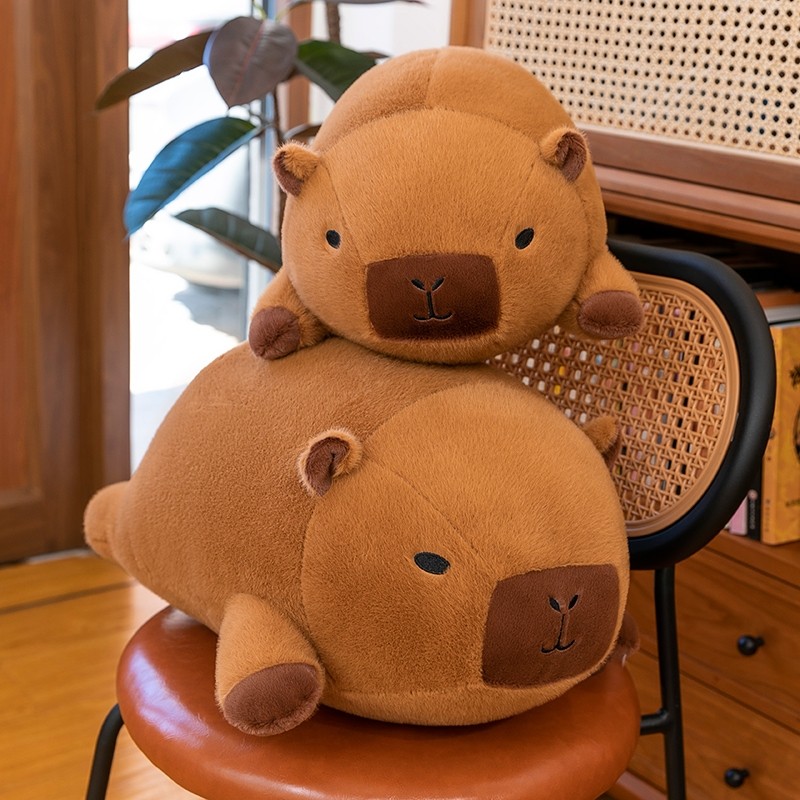 圆球丑萌卡皮扒拉抱枕卧室公仔超软毛绒水豚卡通玩偶生日礼物女孩,玩具/童车/益智/积木/模型,毛绒/玩偶/公仔/布艺类玩具,淘宝优惠券,粉丝福利购,淘宝优惠卷