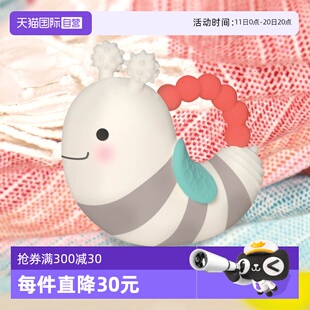 btoys比乐动物安抚牙胶磨牙棒宝宝咬咬胶防吃手玩具6月 自营