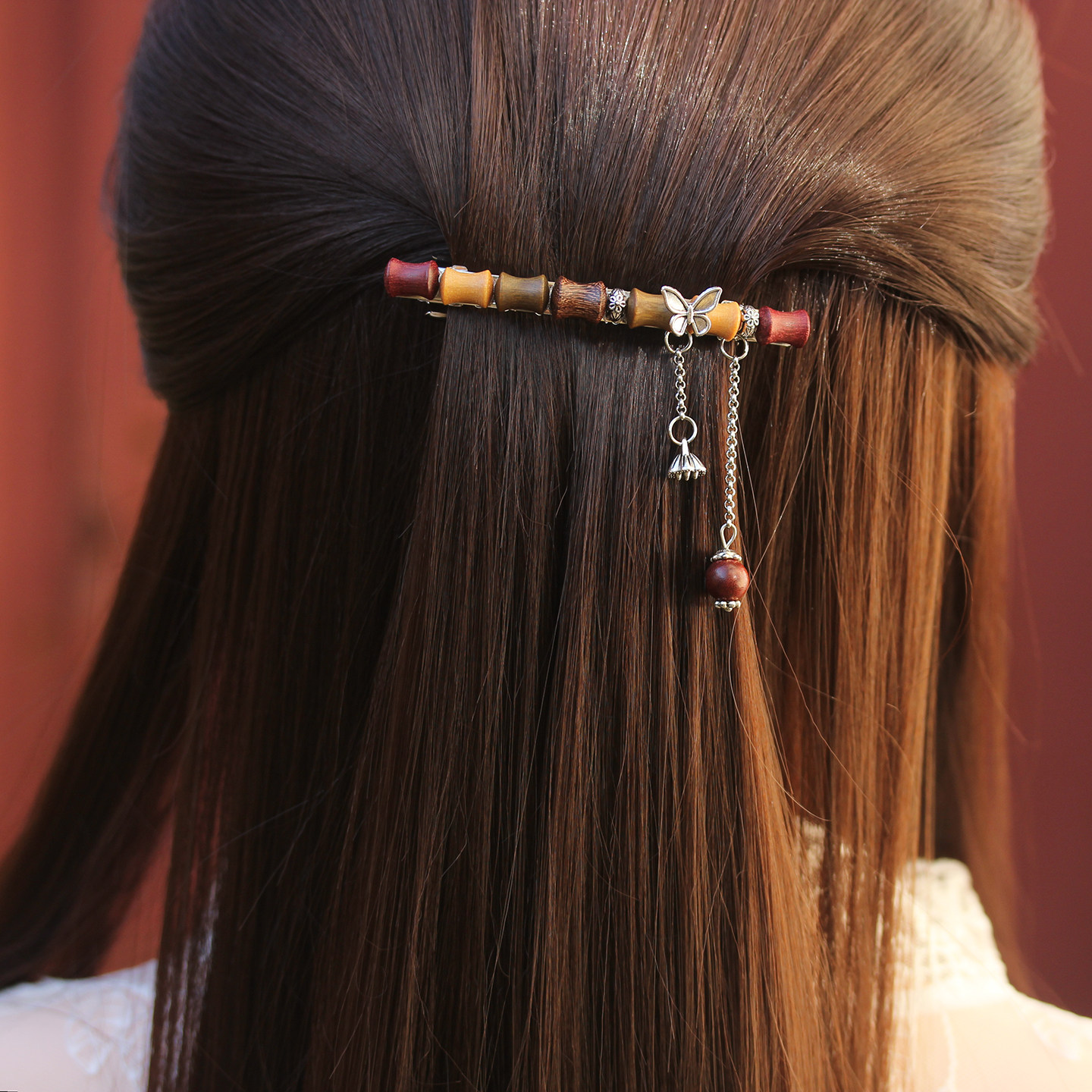 原创天然檀木发卡发夹发饰手工新中式简约精致木质弹簧一字夹小号,饰品/流行首饰/时尚饰品新,发饰,淘宝优惠券,粉丝福利购,淘宝优惠卷