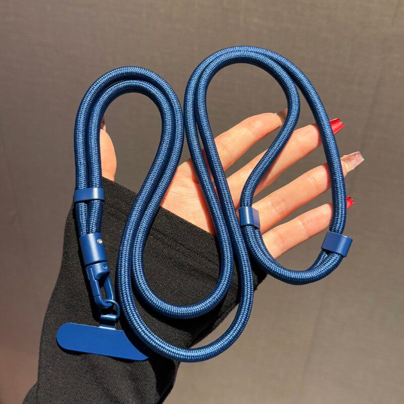 欧洲旅游防盗手机挂绳斜挎可背壳调节牢固纯色涤纶挂脖高端电话带