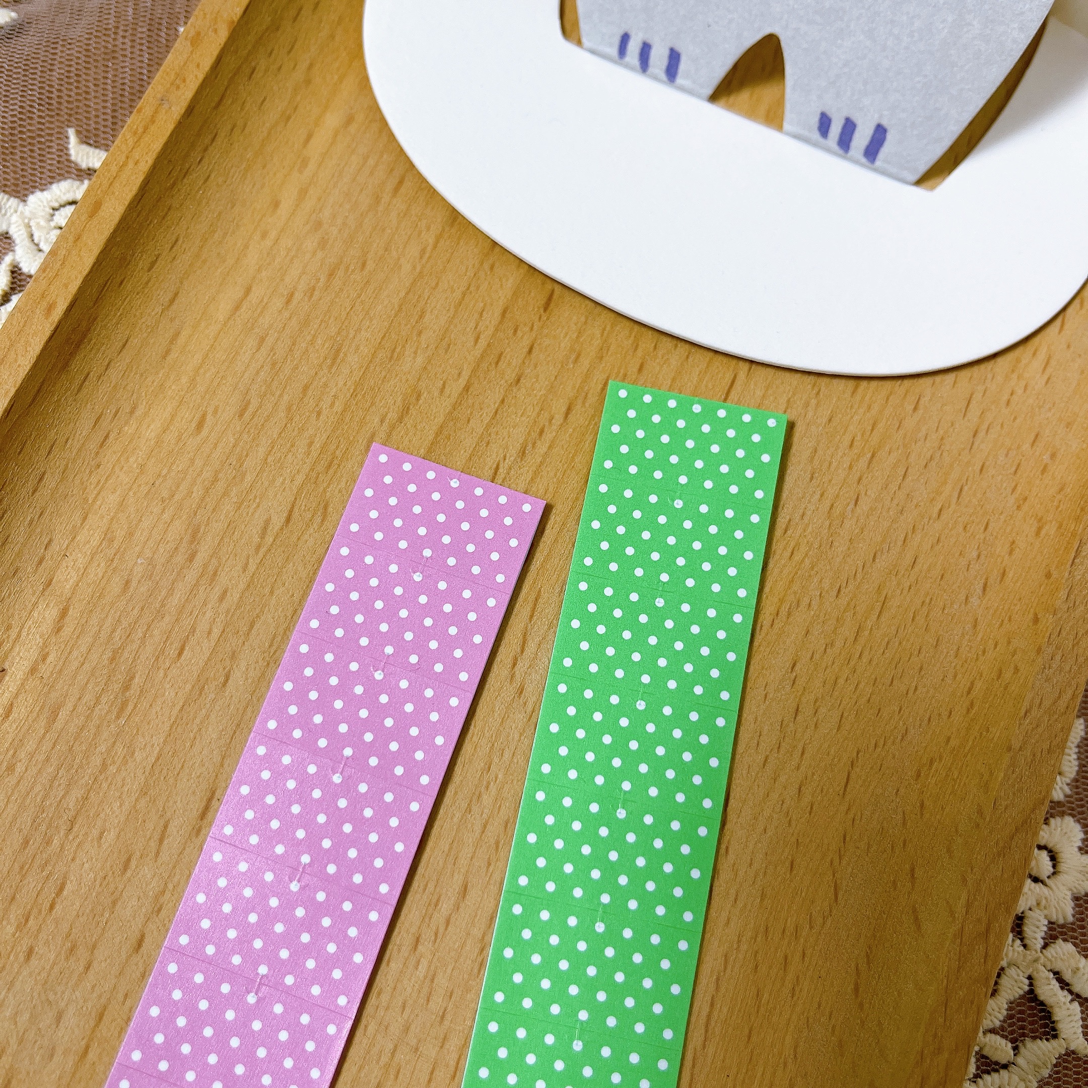 基础波点手帐可书写盖章标签贴