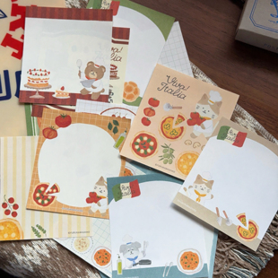 浮光分装 古川纸工意大利餐厅系列便签合集 手帐素材