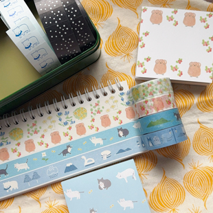 浮光分装 日本星灯社16周年 胶带便签标签贴 手帐素材