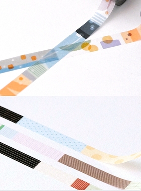 浮光分装 直接拉条就得了！韩国202_hosil 简约基础手帐胶带