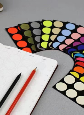 浮光分装 韩国formtec 圆点贴 ins风 韩系简约拼贴手帐装饰